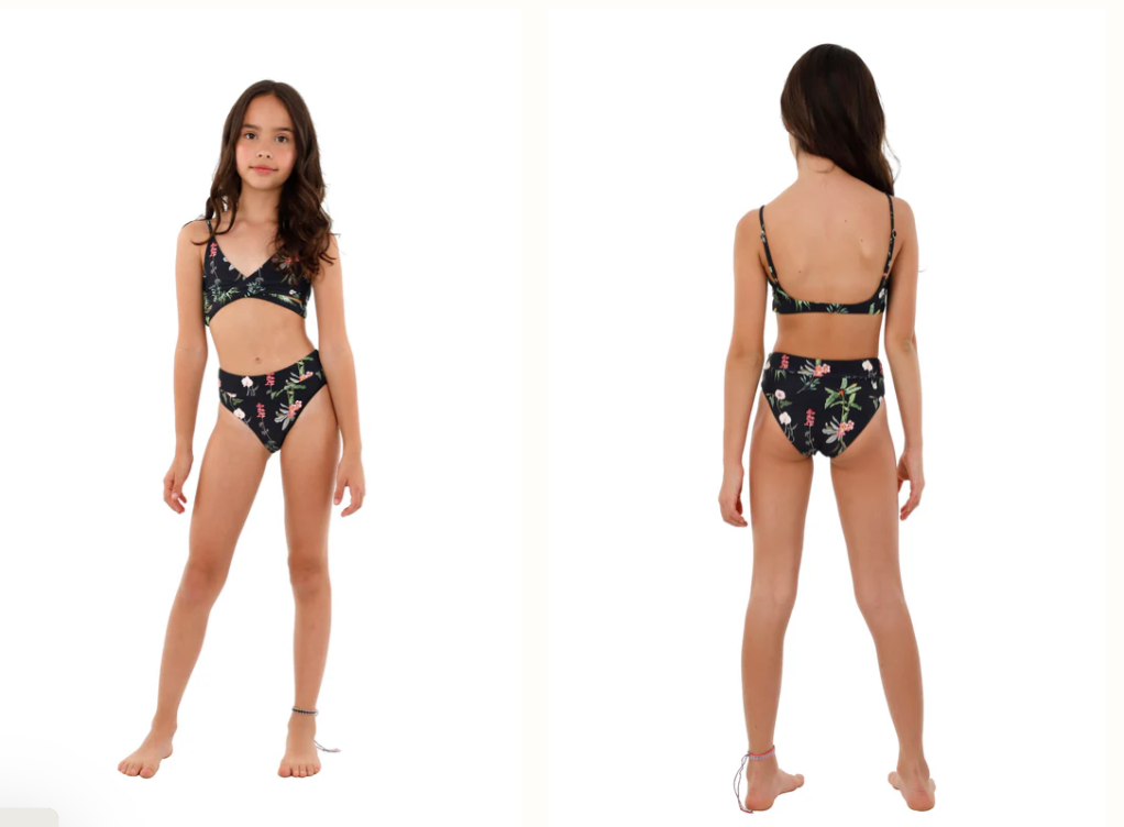 shanti♡ Malai Shanti Kid Set - Tropical Hideaway Girls Swimwear