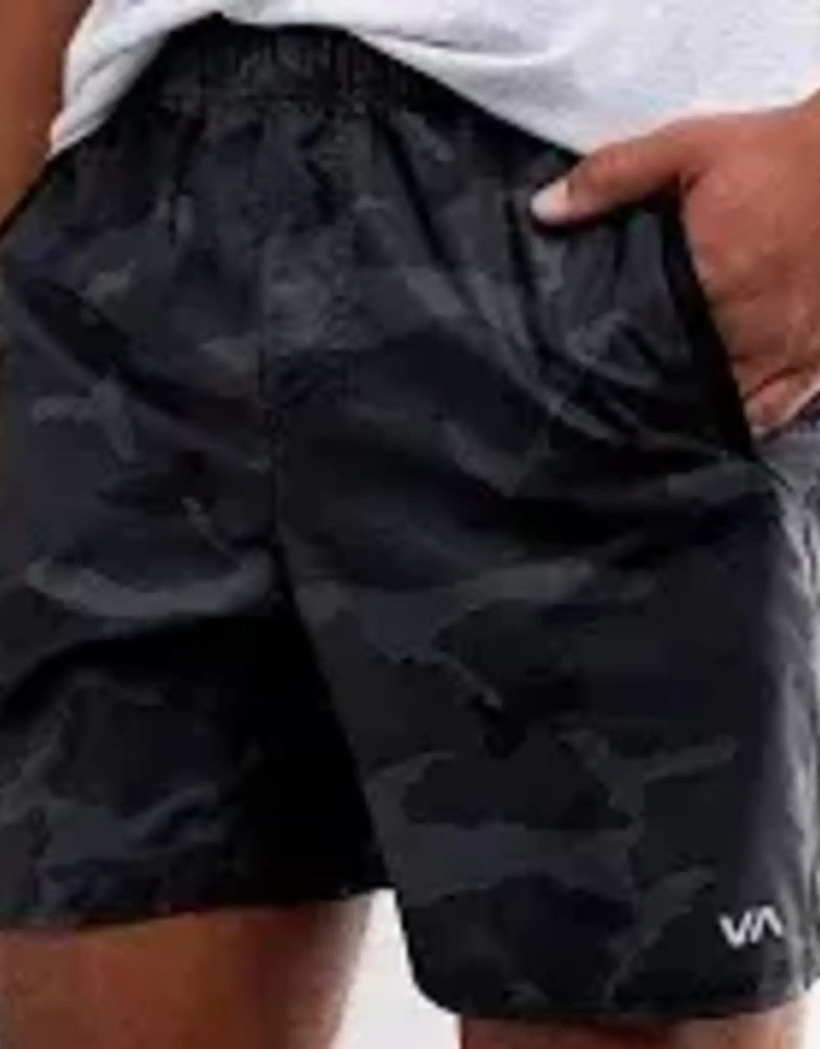 rvca rvca yogger stretch short 17"