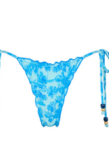 Kulani Kinis Kulani Kinis Lettuce Edge Thong Tie Bikini Bottom- BOT257