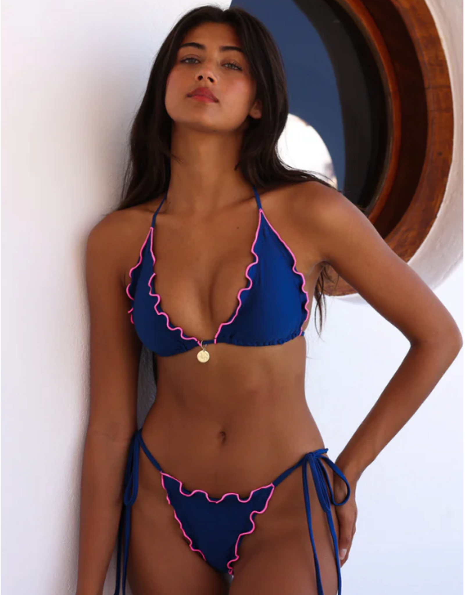 Kulani Kinis Kulani Kinis Lettuce Edge Bralette Bikini Top- TOP185