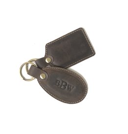 Leather Key Fob with Embossing