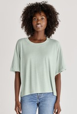 Ines Triblend Top- Seaglass