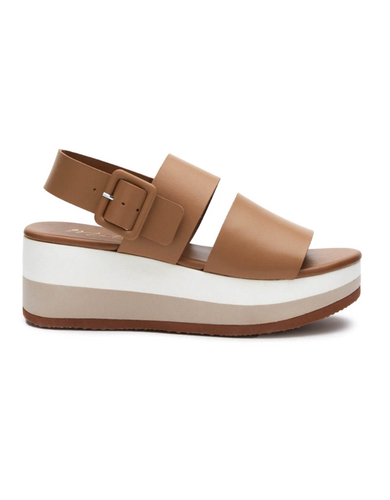 Jams Tan Platform Sandal