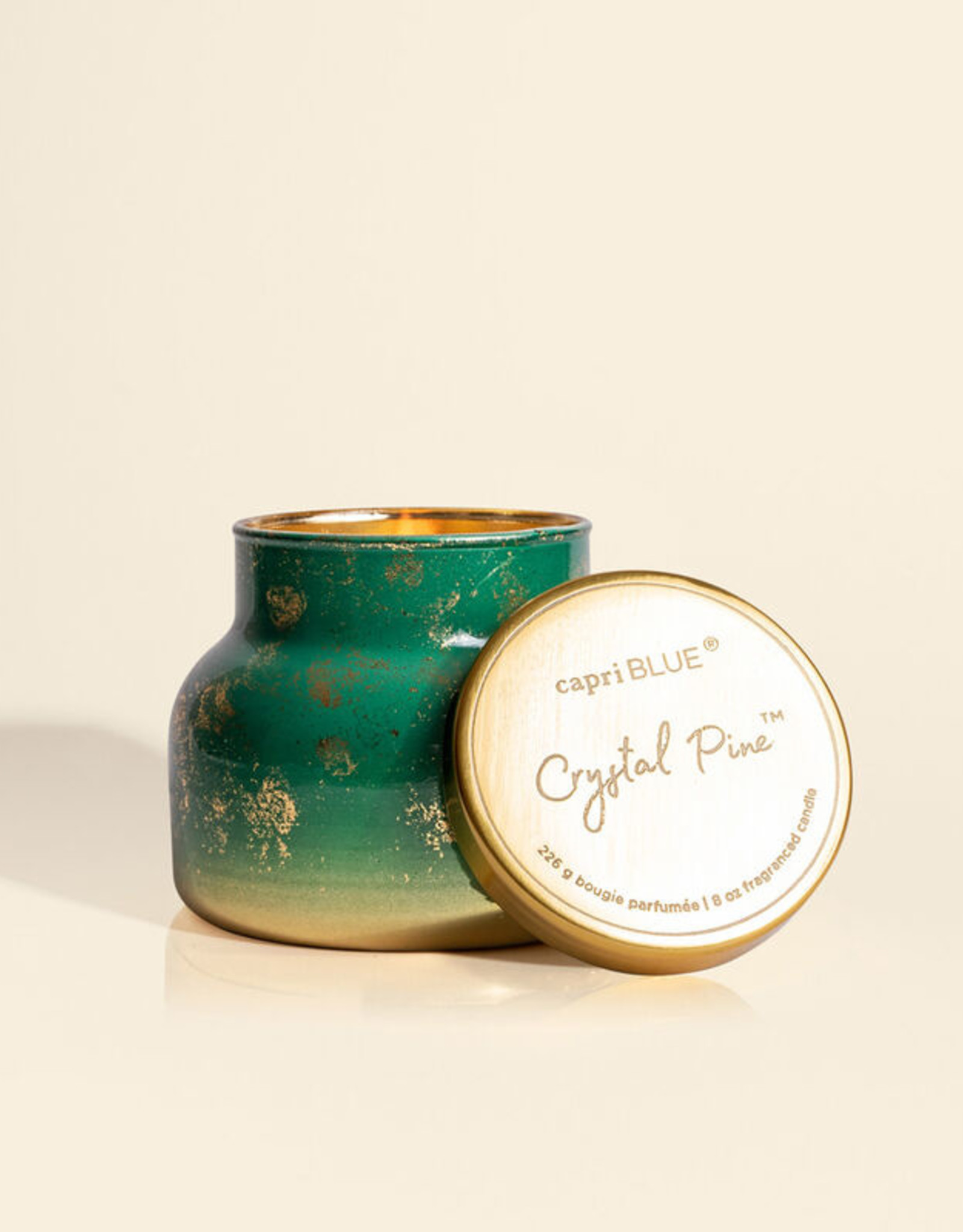 8oz Glimmer Petite Jar, Crystal Pine