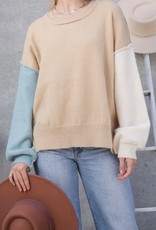 Timing Color Block Sweater