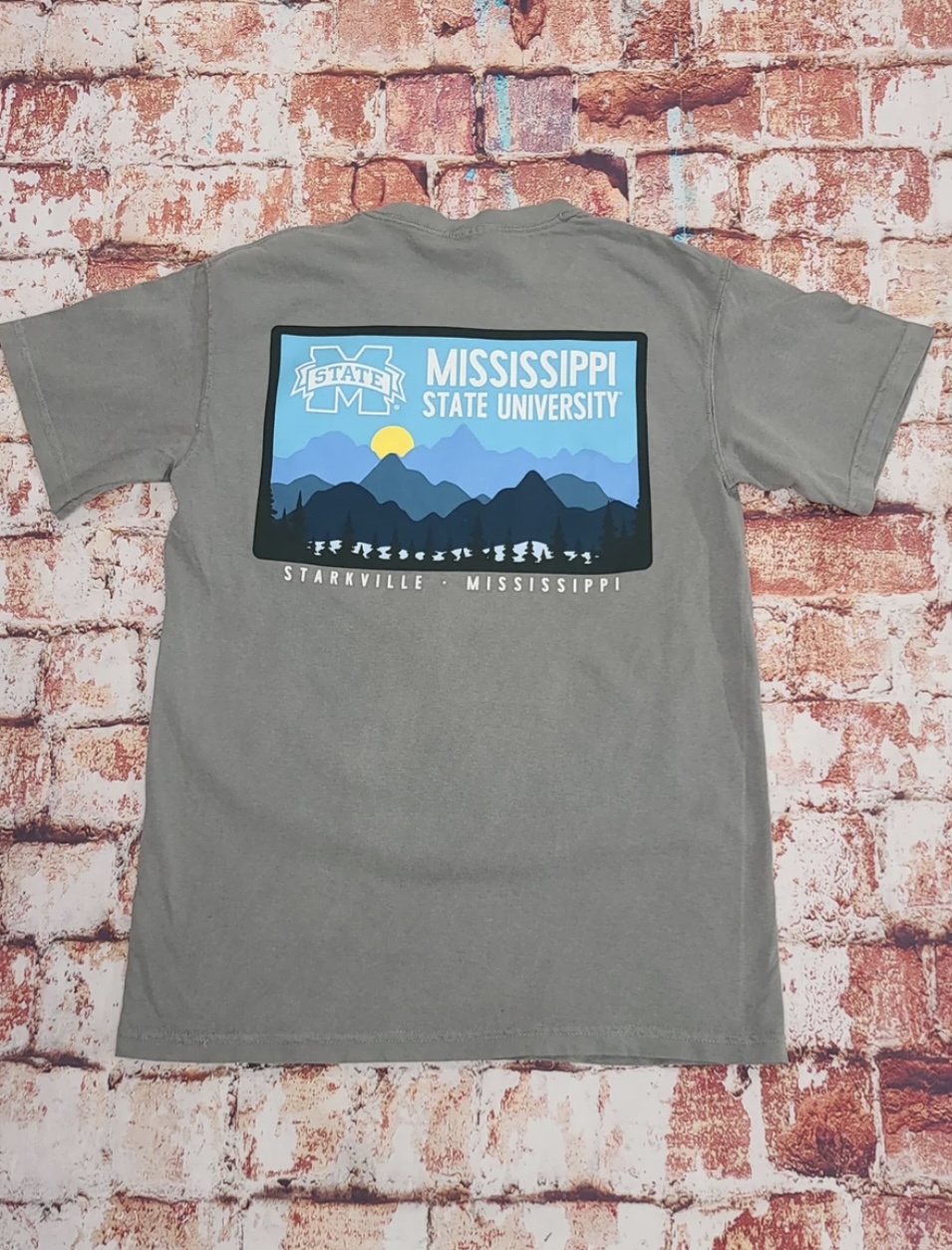 Mountain Patch Pocket Tee Mississippi State Heart of the South