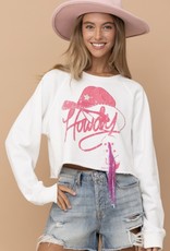 Howdy Studded Graphic Sweatshirt