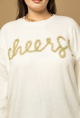 "Cheers" Pullover Sweater