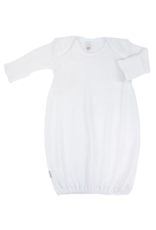 Paty, Inc. L/S Lap Shoulder Gown White Preemie