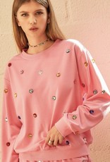 Bedazzled Sweatshirt- Pink