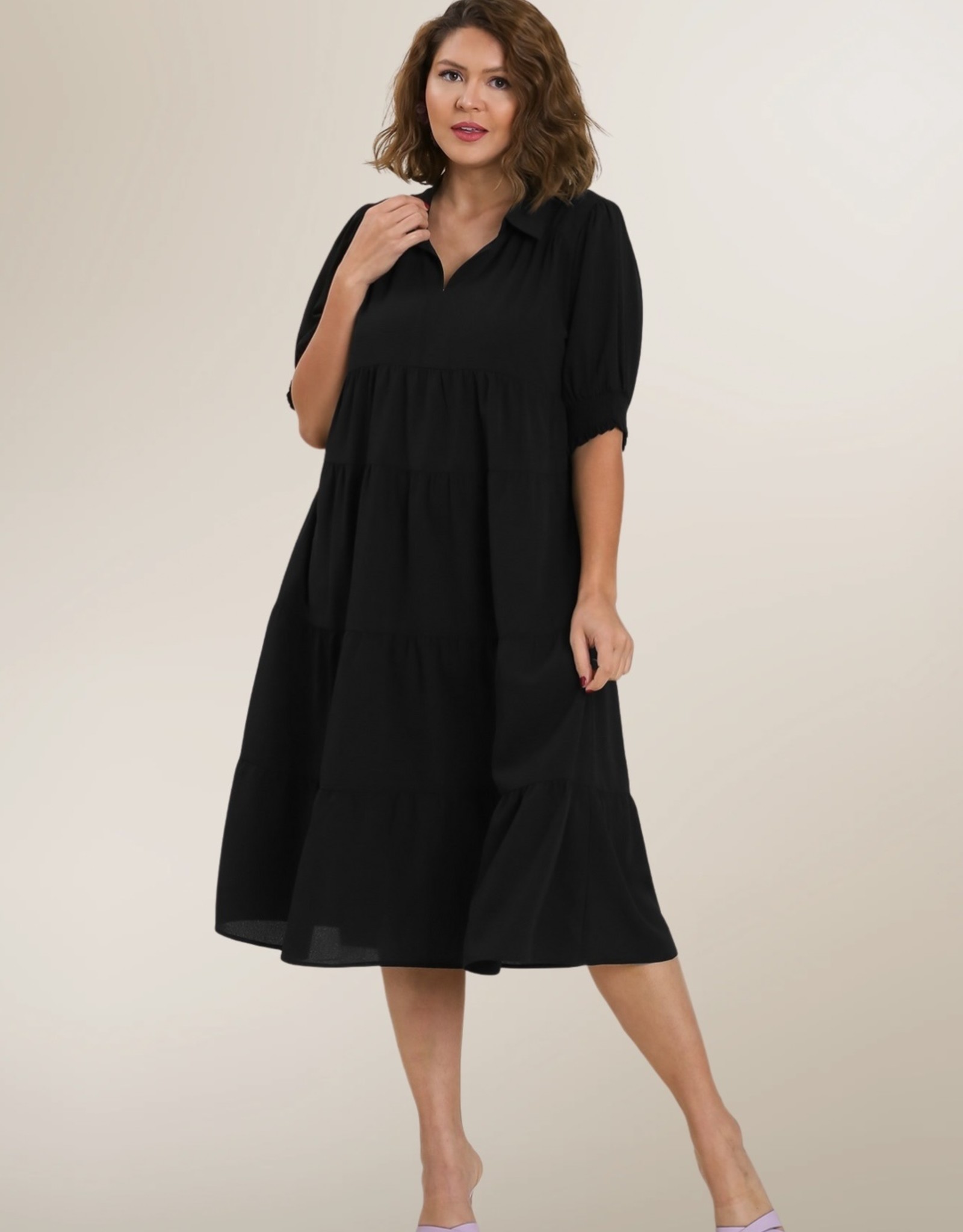 Tiered Maxi Dress w/ Cuff Sleeves - Heart of the South