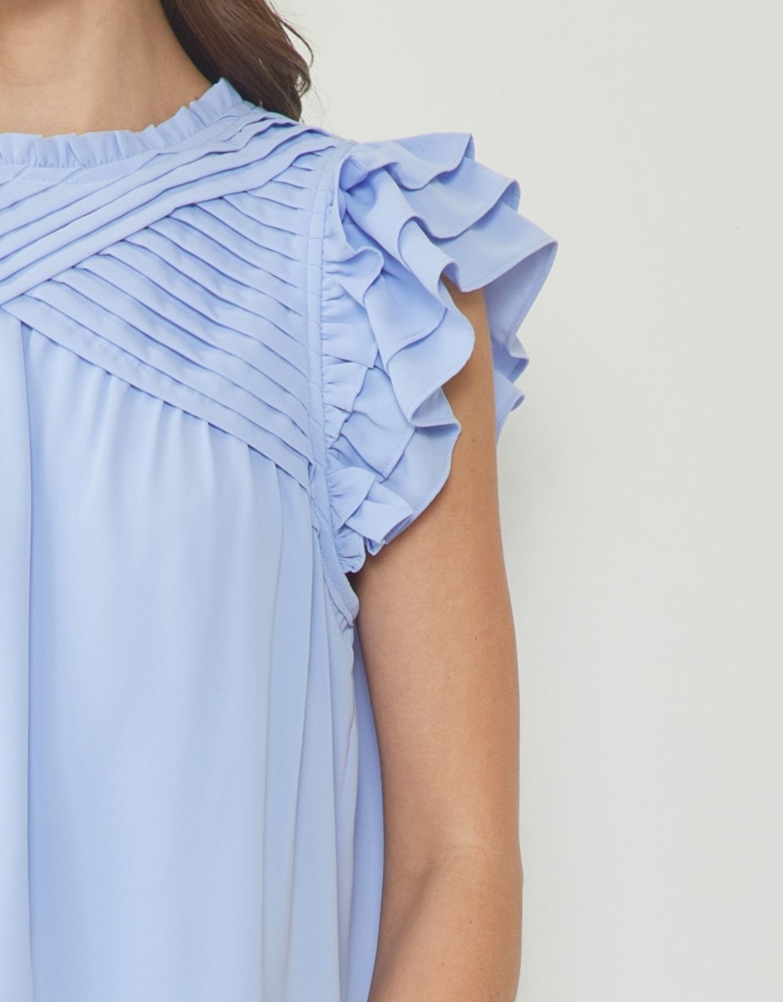 Ruched & Ruffled Top