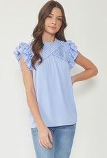 Ruched & Ruffled Top