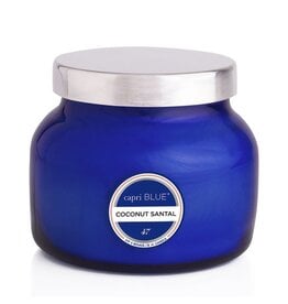 8 OZ Blue Petite Jar Coconut Santal