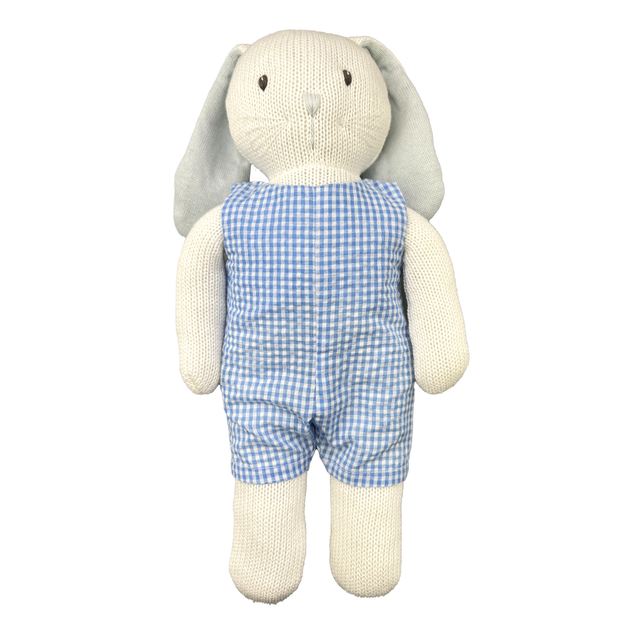 Petit Ami Petit Ami Doll Boy Gingham Bunny Heart of the South