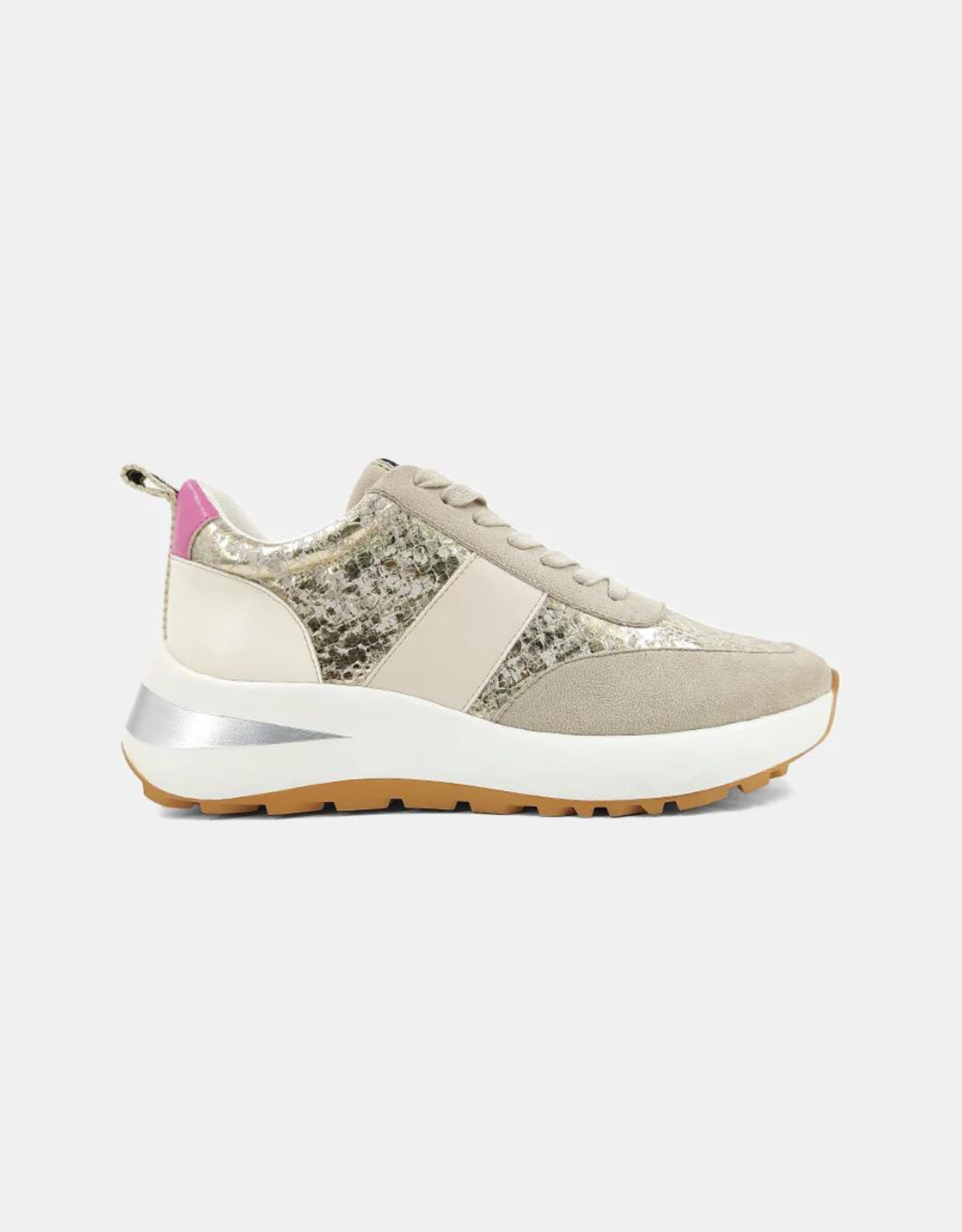 Shu Shop Serafina Sneaker- Gold Snake