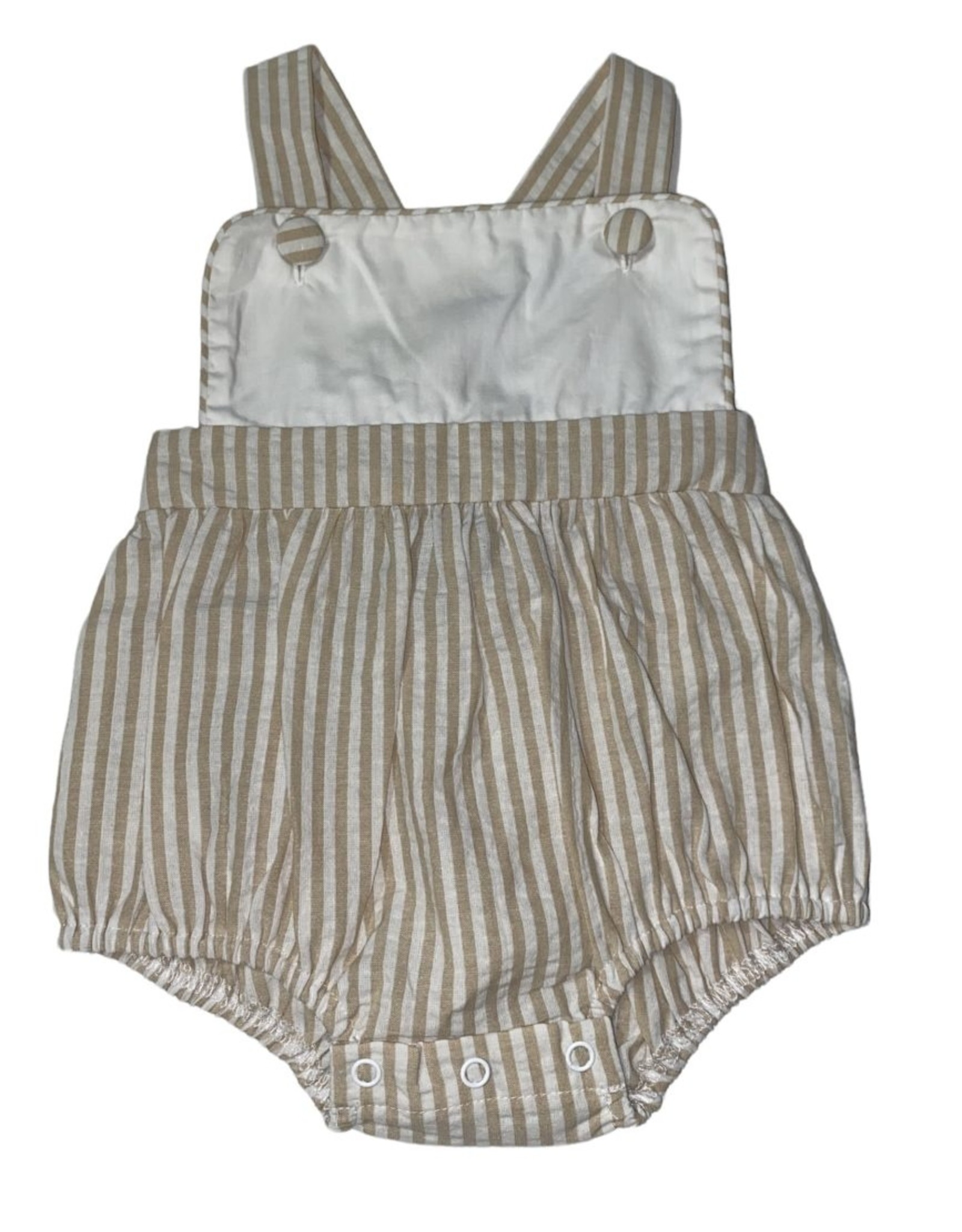 Khaki Stripe Sunsuit