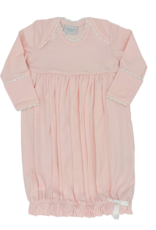 Squiggles Lap Shoulder Gown- Pink/White