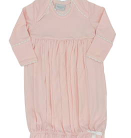 Squiggles Lap Shoulder Gown- Pink/White