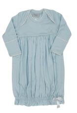 Squiggles Lap Shoulder Gown- Blue w/ White