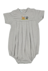 Squiggles Grey Coo Zoo Pleated Romper