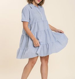 Pink Mix Stripe Dress