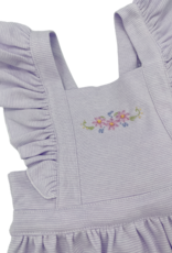 Squiggles Lazy Daisy Pinafore Purple Dress