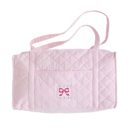 Quilted Luggage Duffle Bow