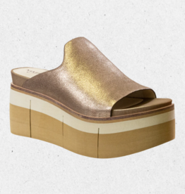 Flow Platform Sandal- Gold