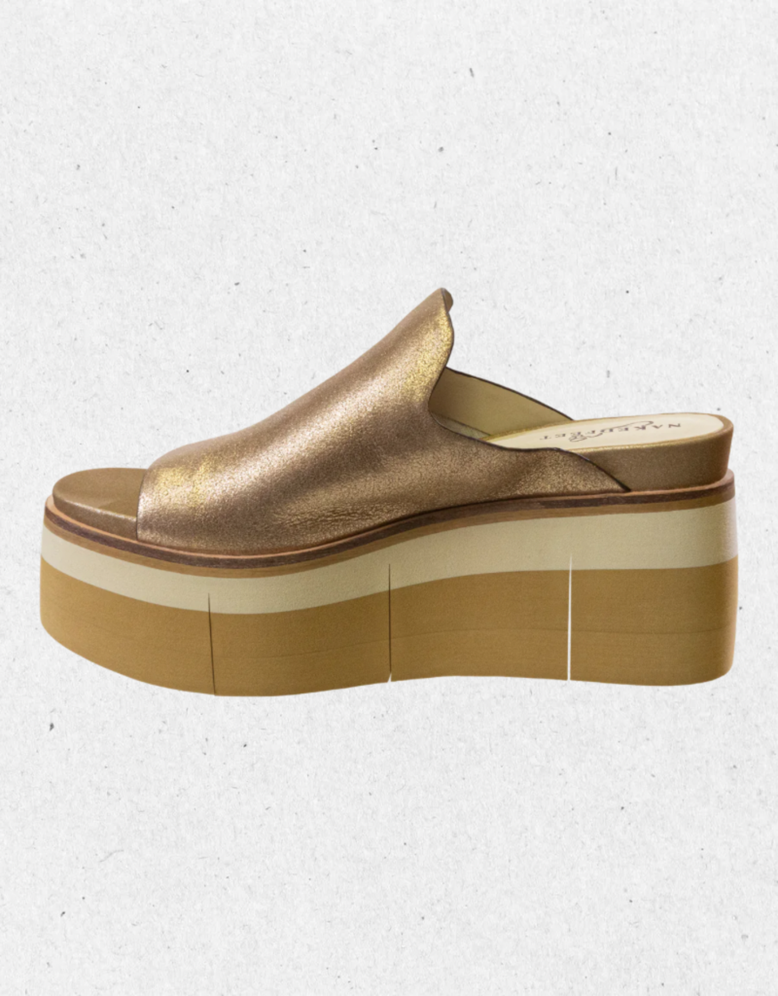 Flow Platform Sandal- Gold