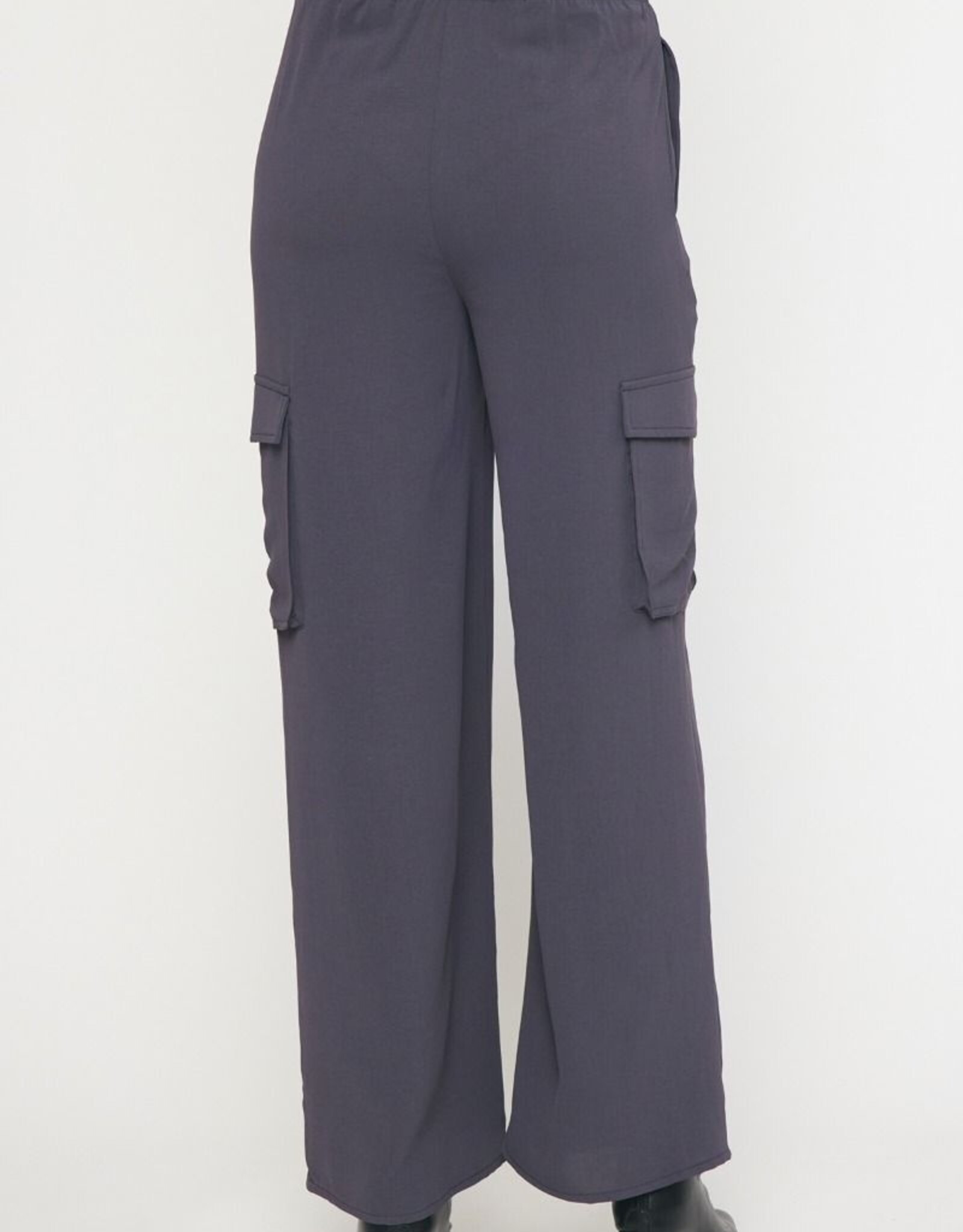 Charcoal High Waisted Utility Pant