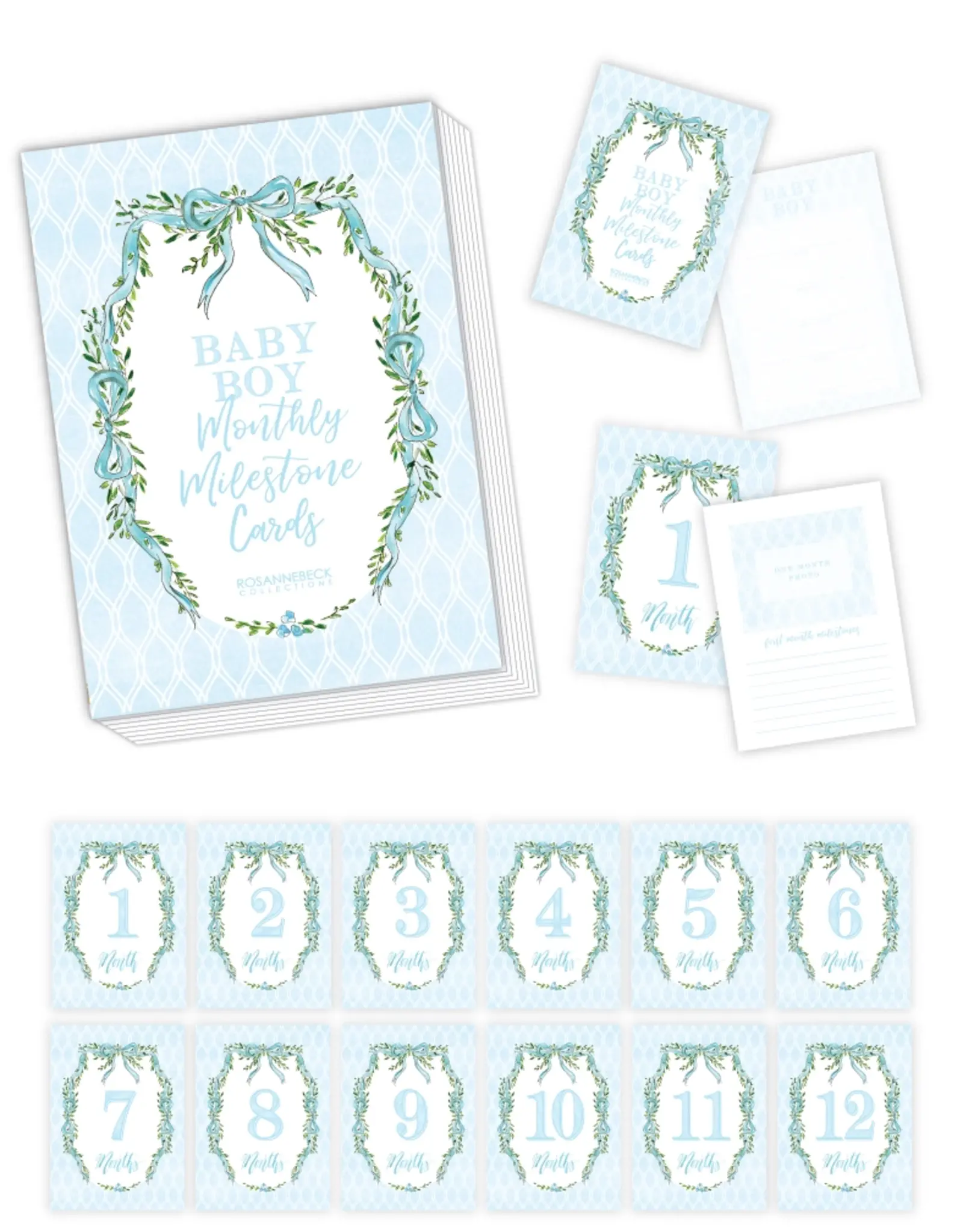 Bamboo Trellis Milestone Cards