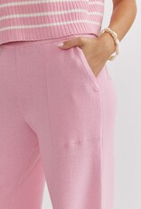 Pink Stripe Knit Jogger Set