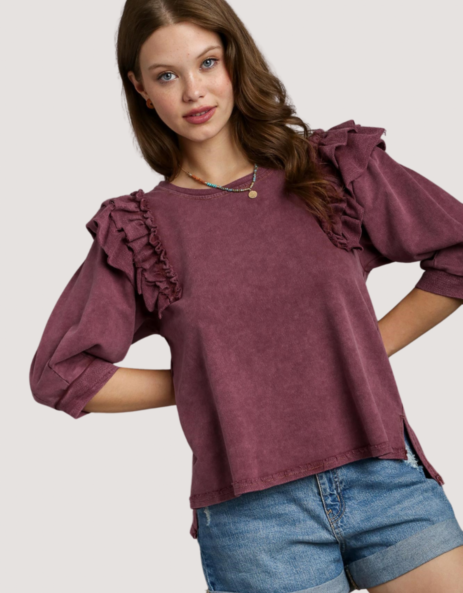 Mineral Wash French Terry Top