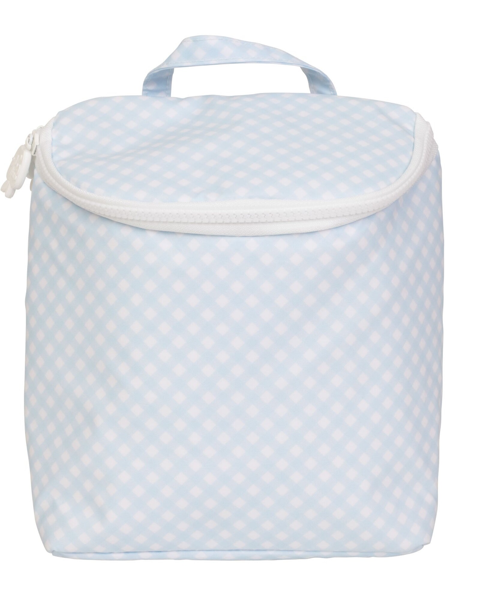 Apple of My Isla The Bottle Bag- Blue Gingham
