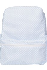 Apple of My Isla The Backpack- Large- Blue Gingham