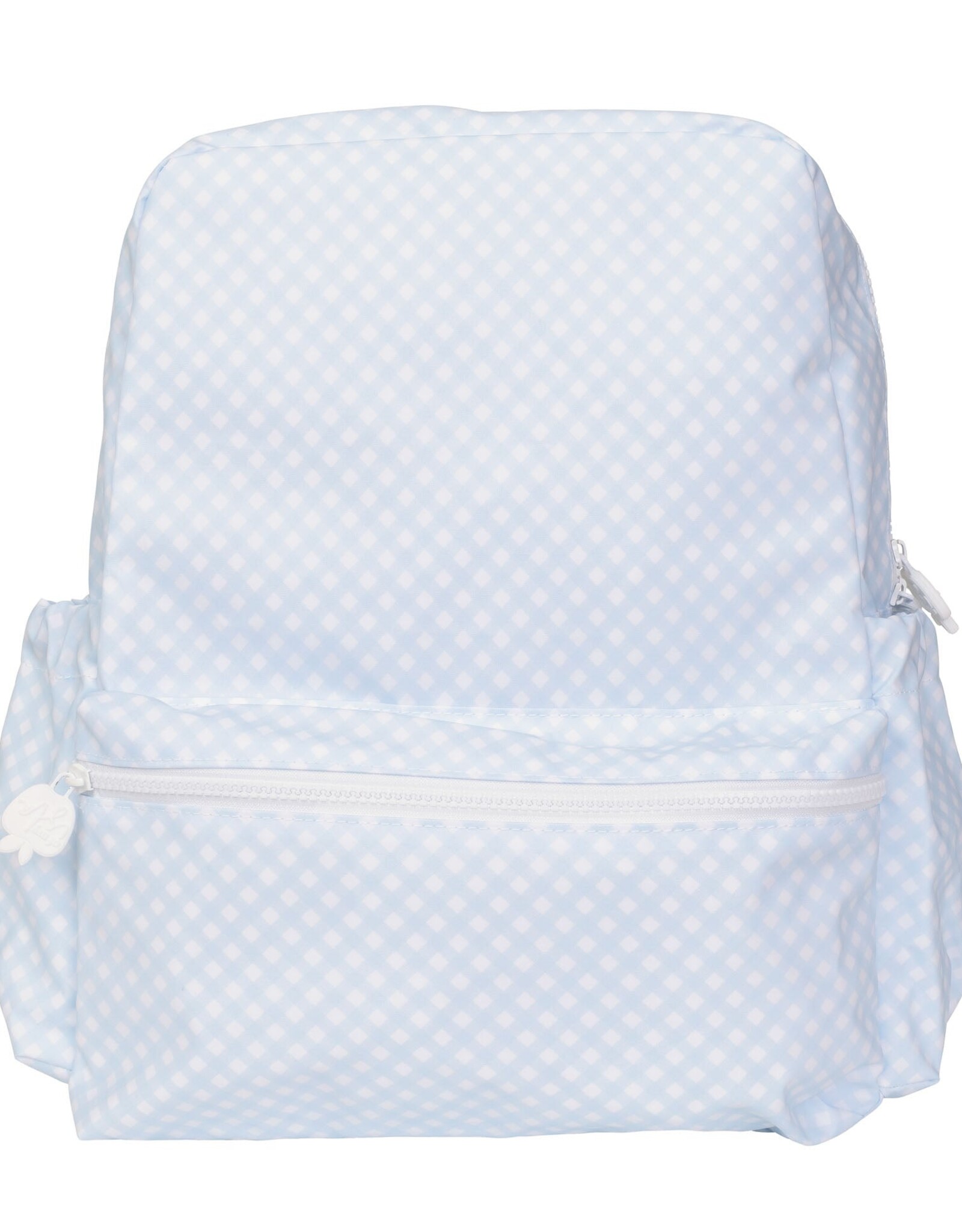 Apple of My Isla The Backpack- Large- Blue Gingham