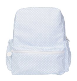 Apple of My Isla The Backpack- Large- Blue Gingham