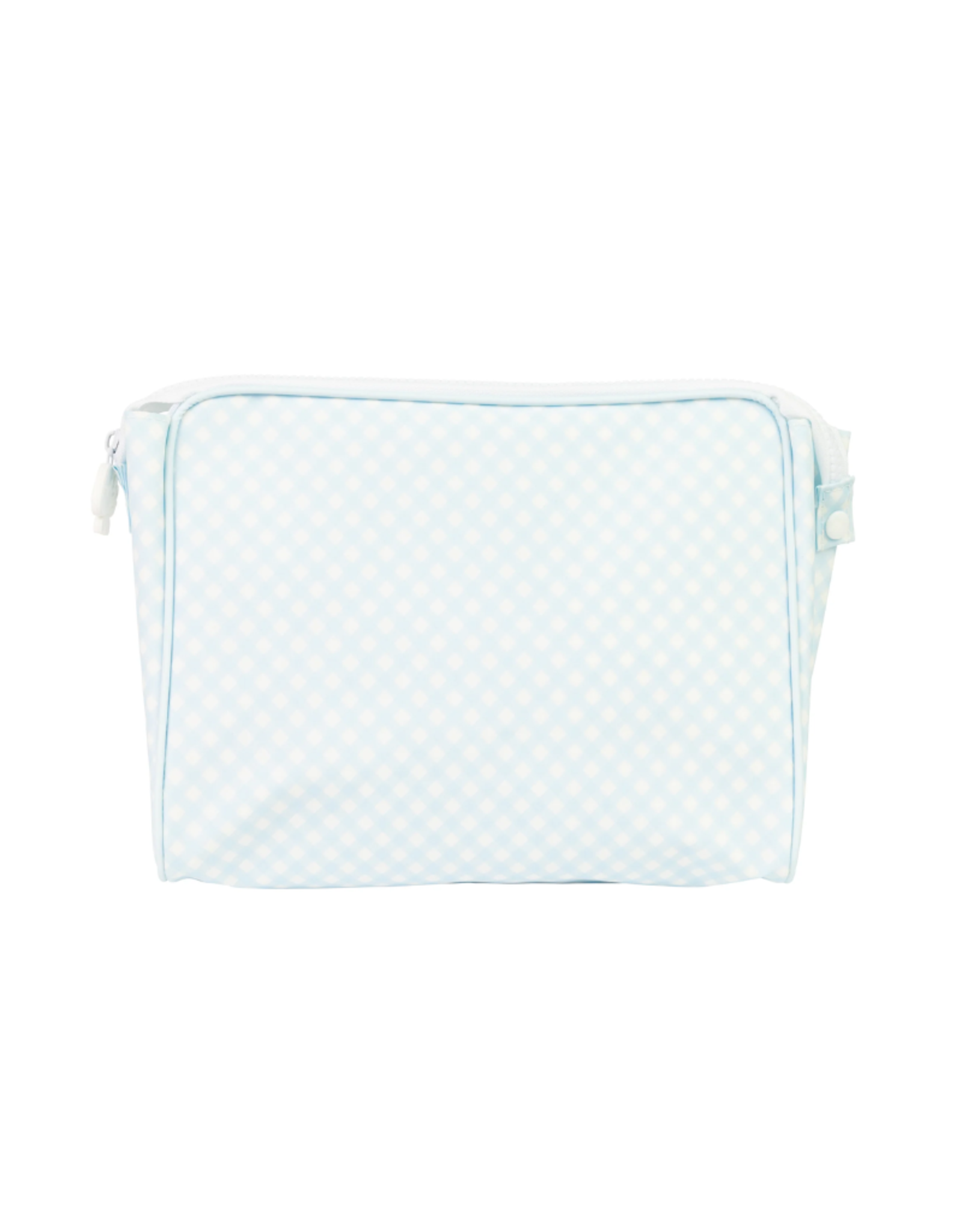 Apple of My Isla The Go Bag (Large)- Blue Gingham