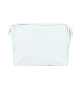 Apple of My Isla The Go Bag (Large)- Blue Gingham