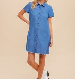 Hem & Thread, Inc Chambray Button Down Dress