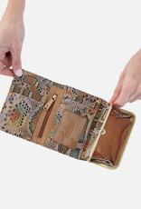 HOBO Robin Compact Wallet- Opal Snake Print