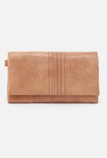 HOBO Keen Continental Wallet- Tan w/ Linear Stitch