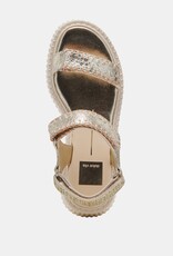 Debra Sandal- Platinum Distressed Leather