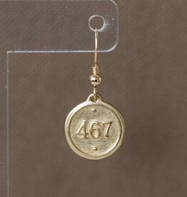 Madison Sterling French Hook Earring- Philippians 4:6-7