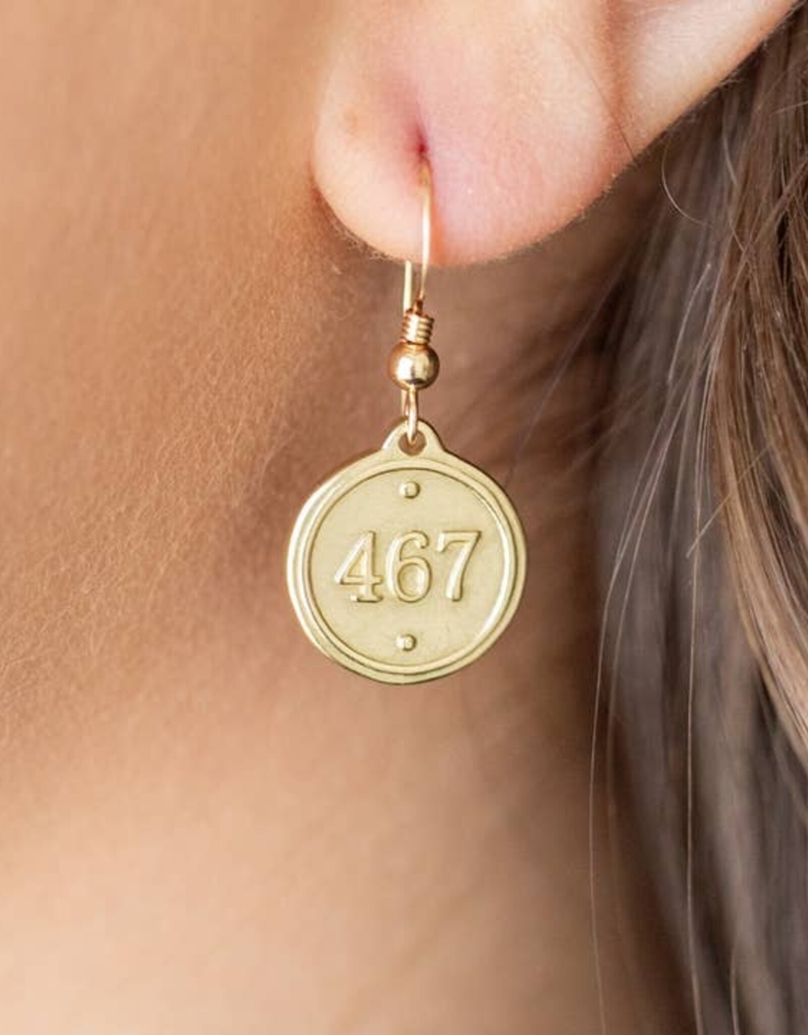 Madison Sterling French Hook Earring- Philippians 4:6-7