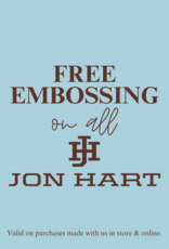 FREE EMBOSSING on ALL Jon Hart
