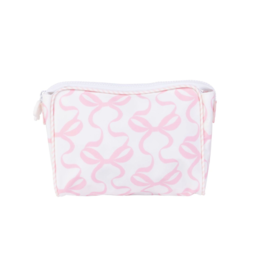 Apple of My Isla The Go Bag-Small/Bows on Pink