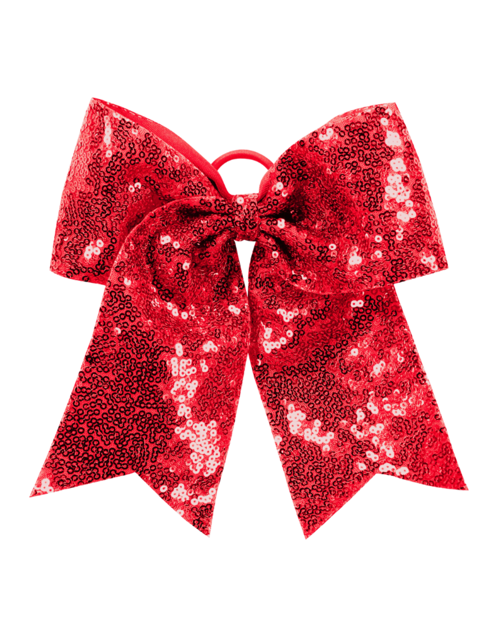 Red Glitter Cheer Bow