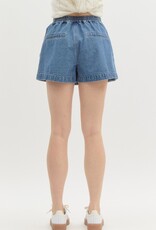 Denim Belted Skort